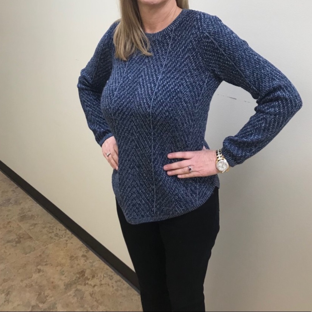 SOLD NWT denim blue sweater